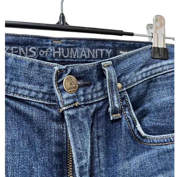 Citizens of Humanity Mandy High Waist Retro Slim Jeans Size 24 Blue Rolled Cuffs - Picture 6 of 10